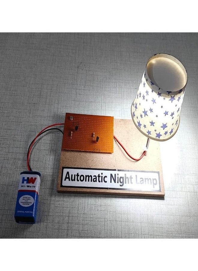 ESPtronics Automatic Night Lamp ON Off Working Model - DIY Kit Physics Science Project STEM Using LDR Sensor and Transistor for School Kids and Class 12 Students - Image 1